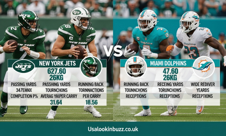 New York Jets vs Miami Dolphins Match Player Stats